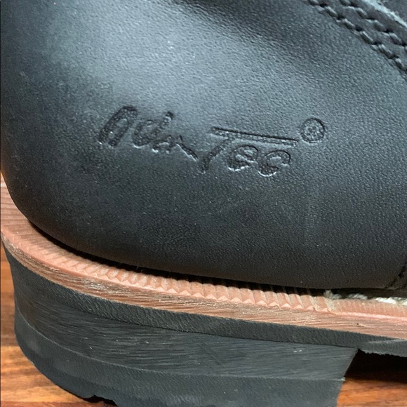 Ad Tec Black Leather Ankle-High Boots with Durable Sole - Picture 13 of 15